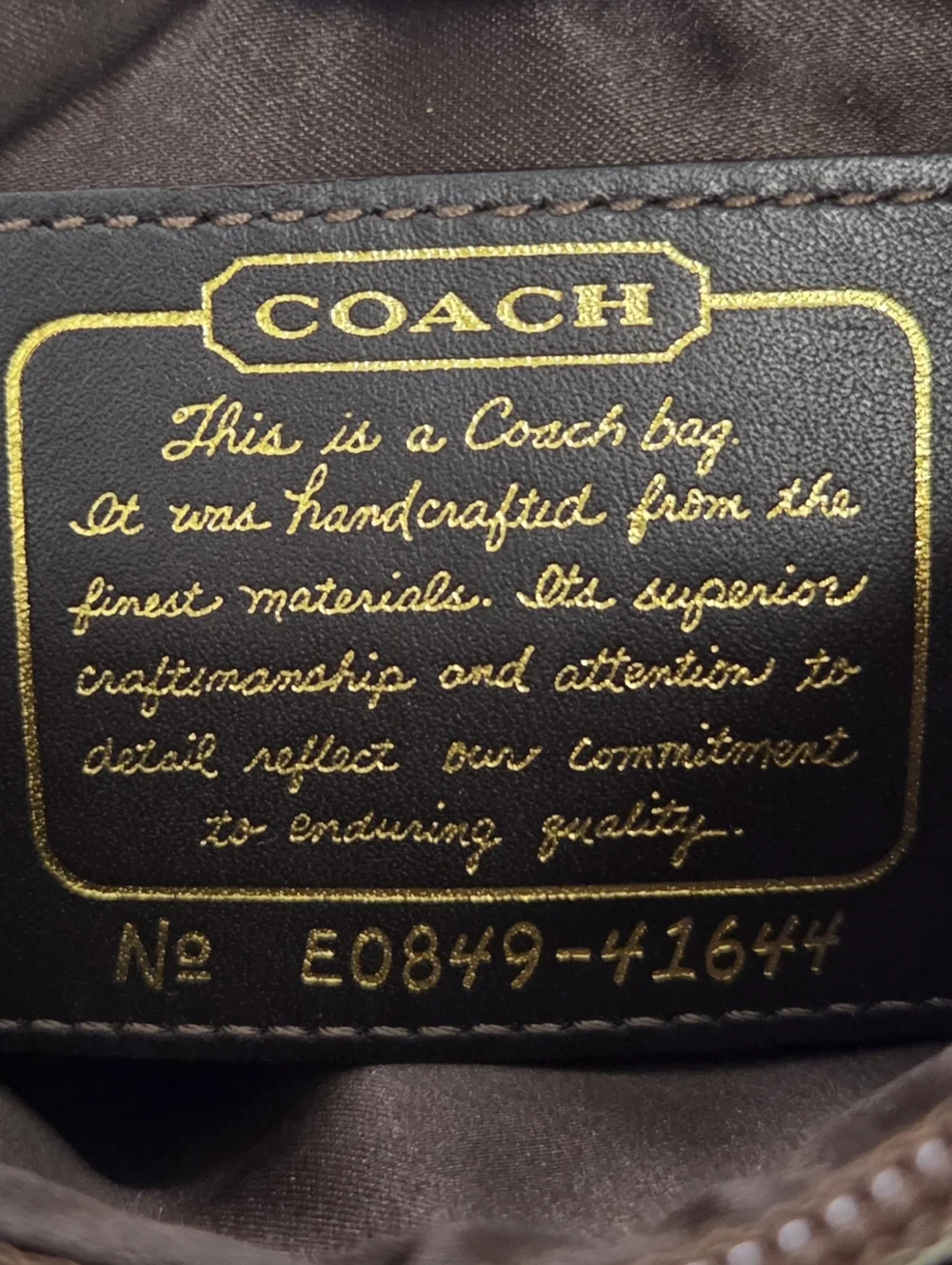 Y2K Coach Swingpack Crossbody Signature Canvas Bag E0849-41644